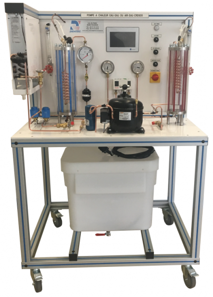 CRD 500 – Démonstration du cycle frigorifique (eau/eau ou air/eau)