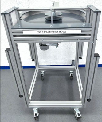 MLP 205 – Table d'alimentation réglable pour pot & flacon ou anode & cathode