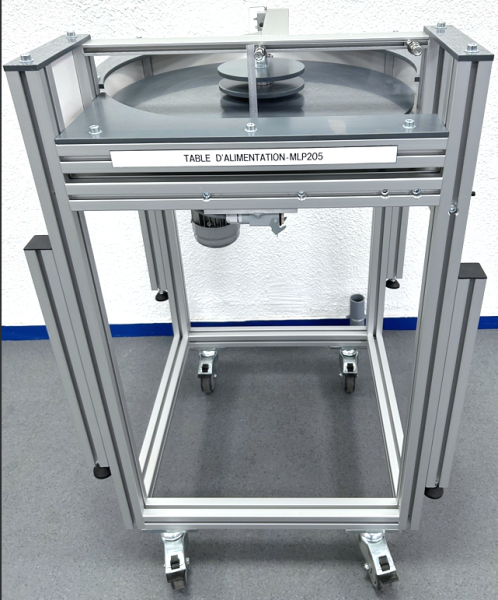 MLP 205 – Table d'alimentation réglable pour pot & flacon ou anode & cathode