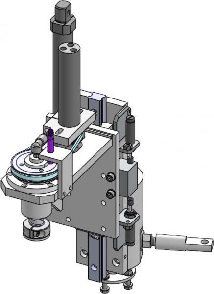 MLP 338 – SOUS-SYSTEME MECANIQUE PREHENSEUR COMPLET - Ensemble fourni sur un pied de support, identique à celui de la machine réf MLP335